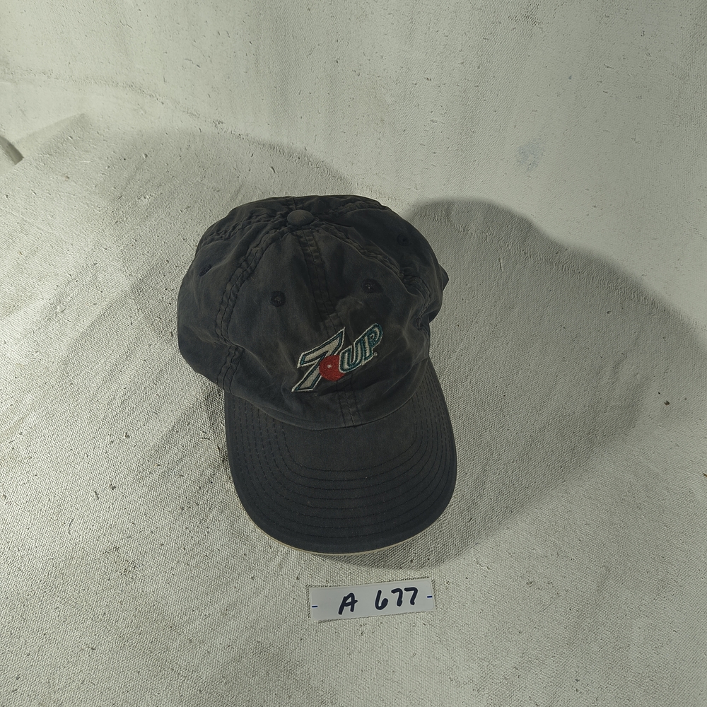 Men's Adjustable Black Cap by Port Authority with 7 UP Logo